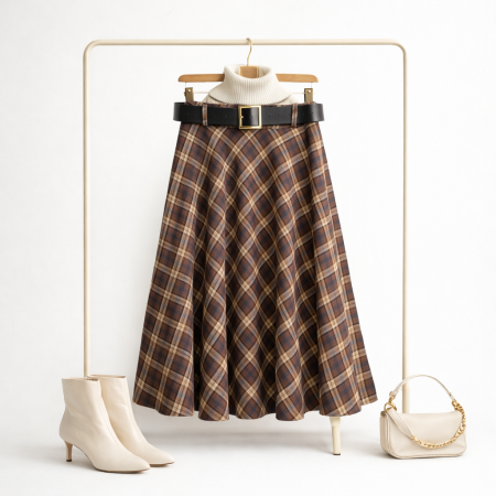 تنورة مانجو مع حزام 21