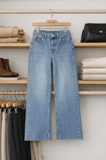 بنطلون جينز ستريت من مانجو