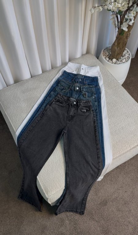 بنطلون وايد ليج طول 110سم بدون لايكرا