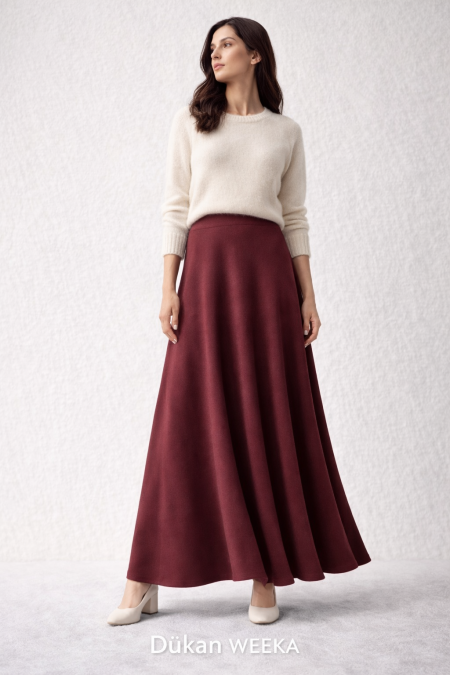 تنورة جوخ طويلة