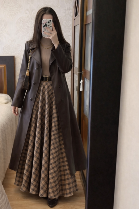 تنسيقة ديڤا جكيت +بلوز+تنورة