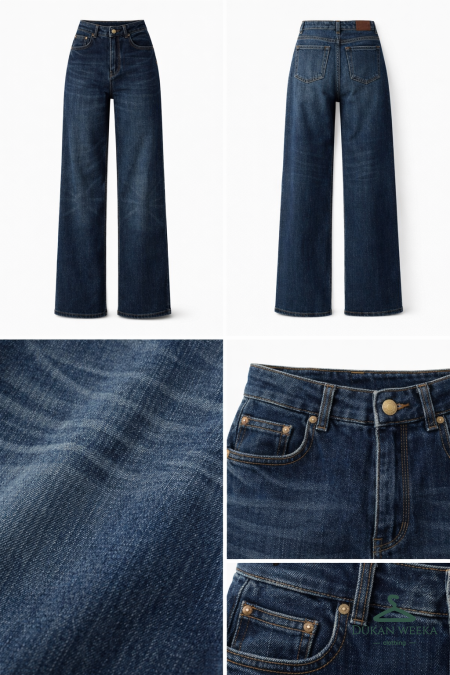 جينز ديرتي نجمة عالركبة