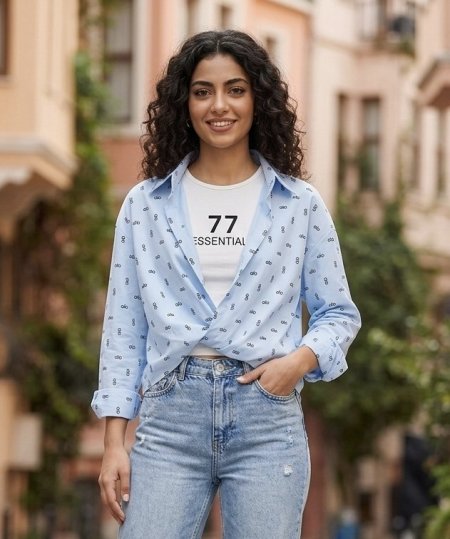 قميص alo مع شيال