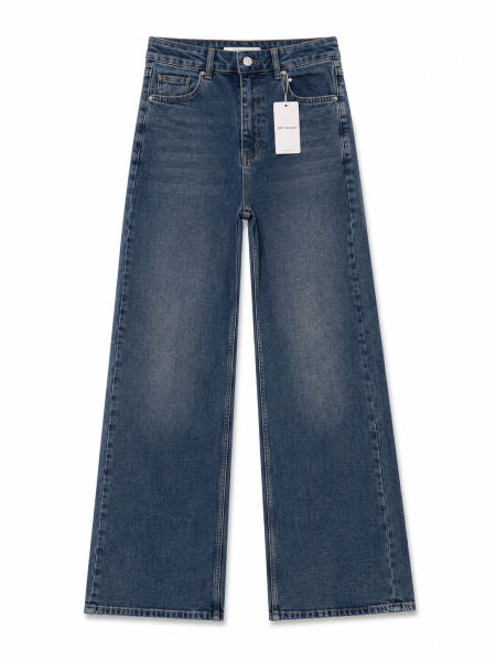 بنطلون جينز ازرق (Wide Leg )