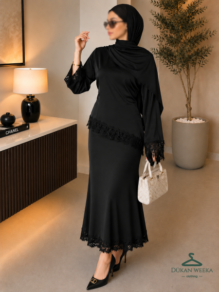 طقم ساتان دنتيل