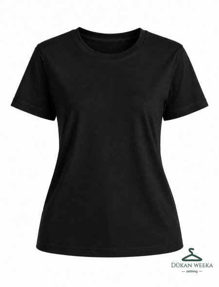 بلوزة نص كم سادة