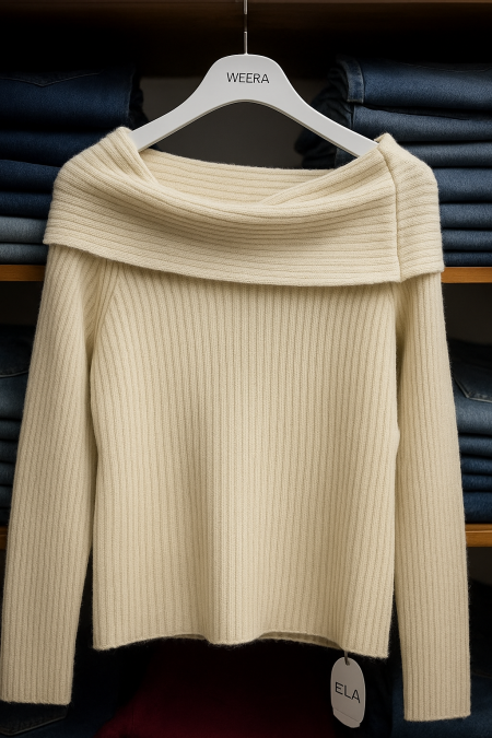 بلوز صوف كتف