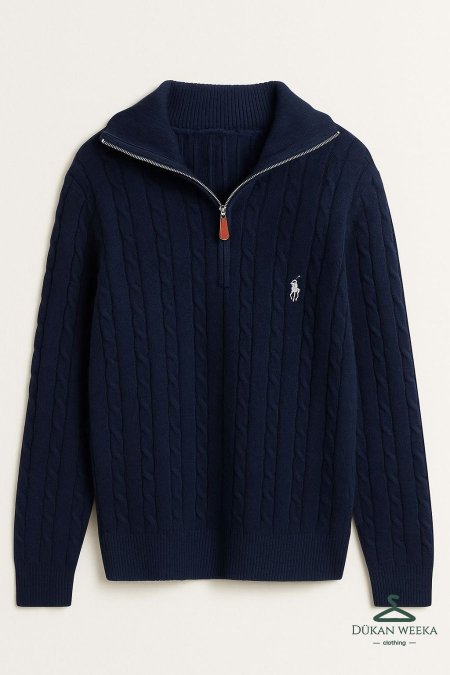 بلوز بولو بقبة سحاب