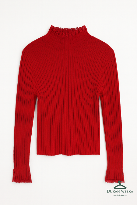 بلوز صوف دنتيل