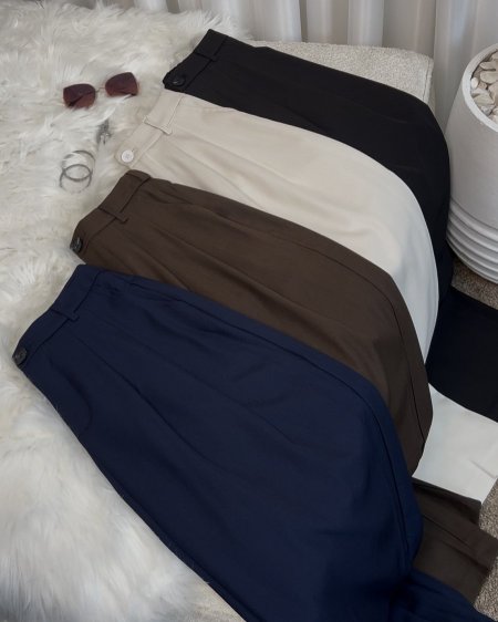 بنطلون كوري قماش تقيل