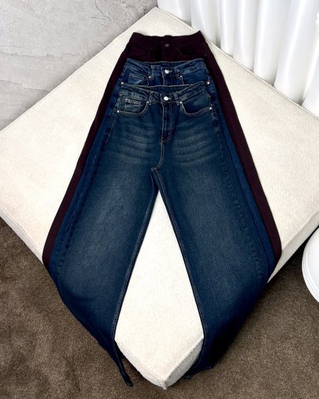 جينز مانجو وايد ليج لايكرا