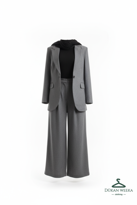 طقم رسمي زارا خامة شتوية ثقيلة